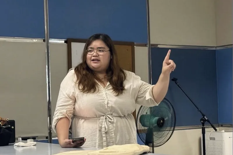 A speaker presenting at Startup Spark